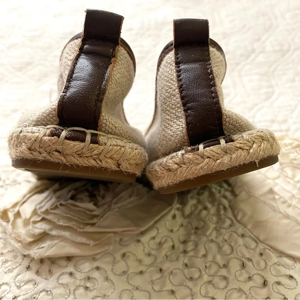 MICHAEL Michael Kors Cream Ivory Keli Espadrille Summer Flats Size 8